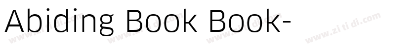 Abiding Book Book字体转换